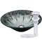 Novatto CREDERE Artsy Glass Vessel Bath Sink Set in Chrome NOHP-G19012CH - alternate 1